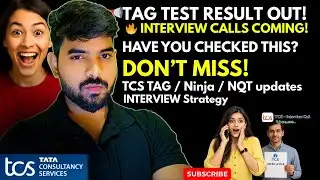 TCS TAG TEST RESULT ANNOUNCED | Interview Calls Are Coming – Have You Checked These Things?