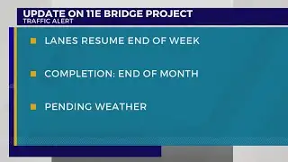 TDOT: 11E bridge work almost complete