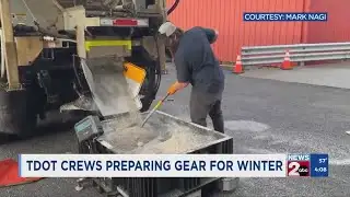 TDOT crews preparing gear for winter