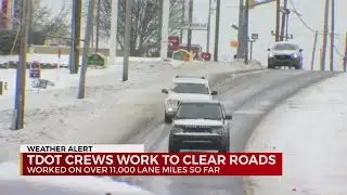 TDOT crews work to clear roads