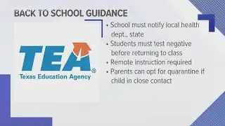 TEA issues new back-to-school guidance for students