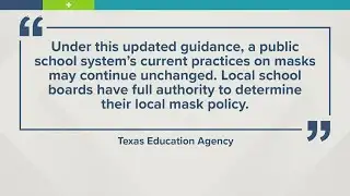 TEA issues new school guidance in response to Gov. Abbott