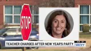 Teacher charged after New Years