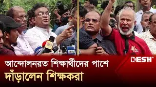 দেশ এখন পতাকার সংকটে আছে- যা বললেন শিক্ষকরা | Teacher | Quota Movement | Desh TV
