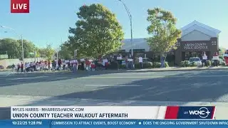 Teachers in Union County, N.C., walk out amid delayed supplement pay