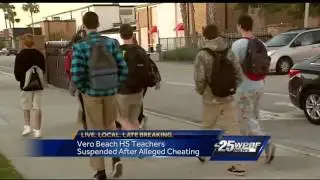 Teachers suspended after alleged cheating scandal