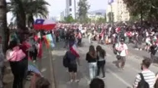 Tear gas used as Chile protest tensions mount