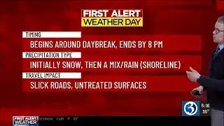 Technical Discussion: A First Alert for some snow tomorrow, a warming trend for Christmas