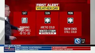 Technical Discussion: First Alert Weather Days for Arctic cold and Winter Storm Benjamin