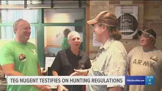 Ted Nugent testifies on Michigan hunting regulations