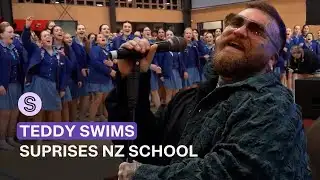 Teddy Swims suprises Christchurch school with lunchtime performance | Stuff.co.nz