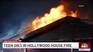 Teen dies in Hollywood house fire