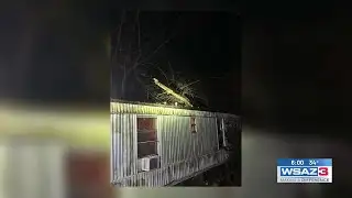 Teen injured after tree falls on home