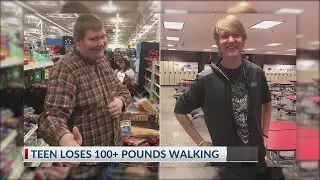 Teen loses 100 pounds