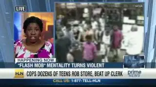 Teen mob robs store, attacks boy