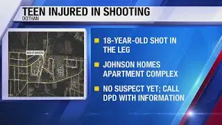 Teen shot on Dothan sidewalk