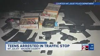 Teens arrested during traffic stop in Mt. Juliet