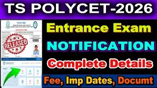 Telangana POLYCET 2026 Notification Released | Application Dates, Eligibility & Full Details