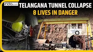 Telangana Tunnel Collapse: 200m debris blocks trapped workers