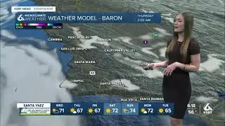 Temperatures cooled off a little today as a cold front pushes south