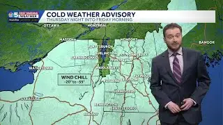 Temperatures plummet Thursday night in Vermont, New York (01-29-26)