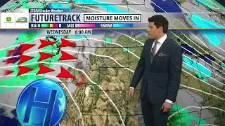 Temperatures remain mild with a few mid week storms