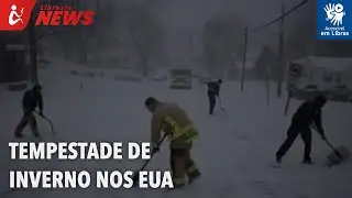 Tempestade de inverno nos EUA (Libras)