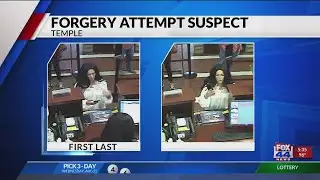 Temple police seek forgery suspect