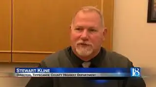 Temporary lane restriction caused by sinkhole