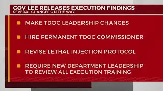 Tennessee Gov. Bill Lee releases execution findings
