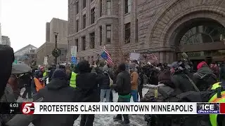 Tensions rise in Minneapolis as right-wing influencer faces counter-protest