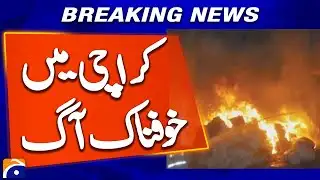 Terrible Fire Erupts in Karachi, Fire Brigade Rushes to Control Blaze