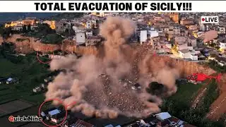 Terrifying Night in Sicily! More Buildings Collapse, Thousands Evacuated