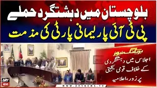 Terrorist attacks in Balochistan condemned by PTI Parliamentary Party