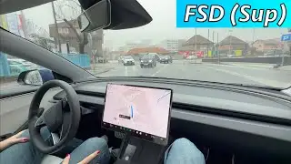 Tesla FSD (Supervised) vs Zagreb traffic part I
