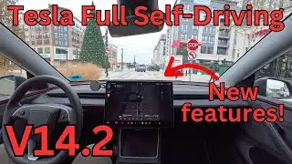 Tesla FSD V14.2 First Drive (with commentary): New features!