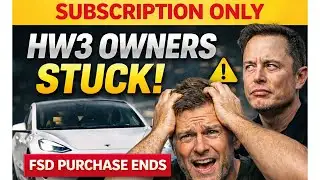 Tesla Makes FSD Subscription-Only — HW3 Owners Left Behind?