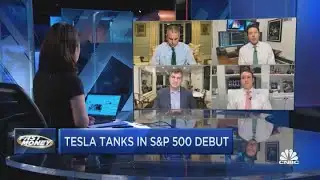 Tesla tanks as it makes its S&P 500 trading debut