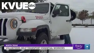 Texas community helps stranded cars, first responders during ice storm