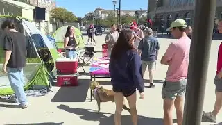 Texas Tech students camping out for Saturday