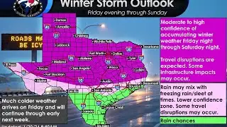 Texas Winter Weather Alert: Arctic Cold, Ice & Snow Possible This Weekend
