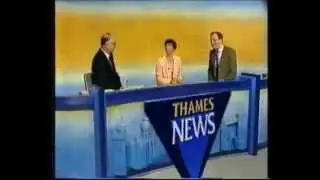 Thames news opening studio headlines - 1991