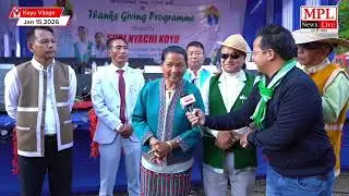 Thanks Giving Program hosted by 02 Koyu Upper Ramle Banggo ZPM Shri Nyachi Koyu.