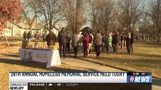 The 29th annual Homeless Memorial Service was held today