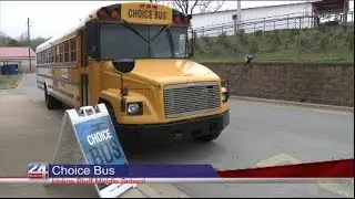 The Choice Bus Visits Local Middle School