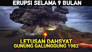 The Fierce Eruption of Mount Galunggung in 1982, West Java