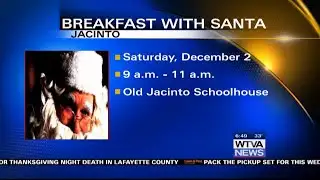 The Jacinto Foundation is hosting its third annual breakfast with Santa Claus