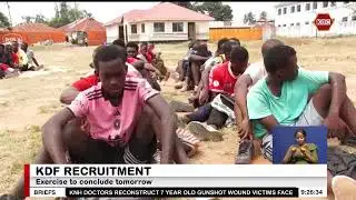 The KDF recruitment exercise to conclude tomorrow