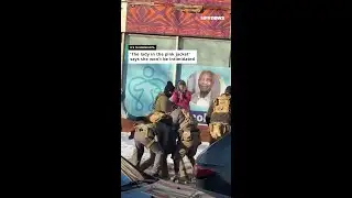 ‘The lady in the pink jacket’ says she won’t be intimidated