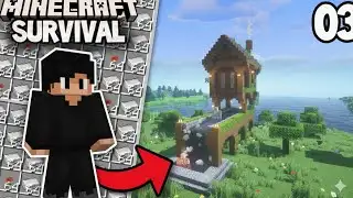 The Only Iron Farm You Need! | Minecraft Survival #03